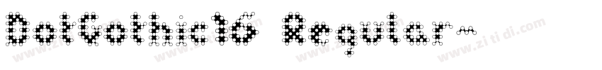 DotGothic16 Regular字体转换